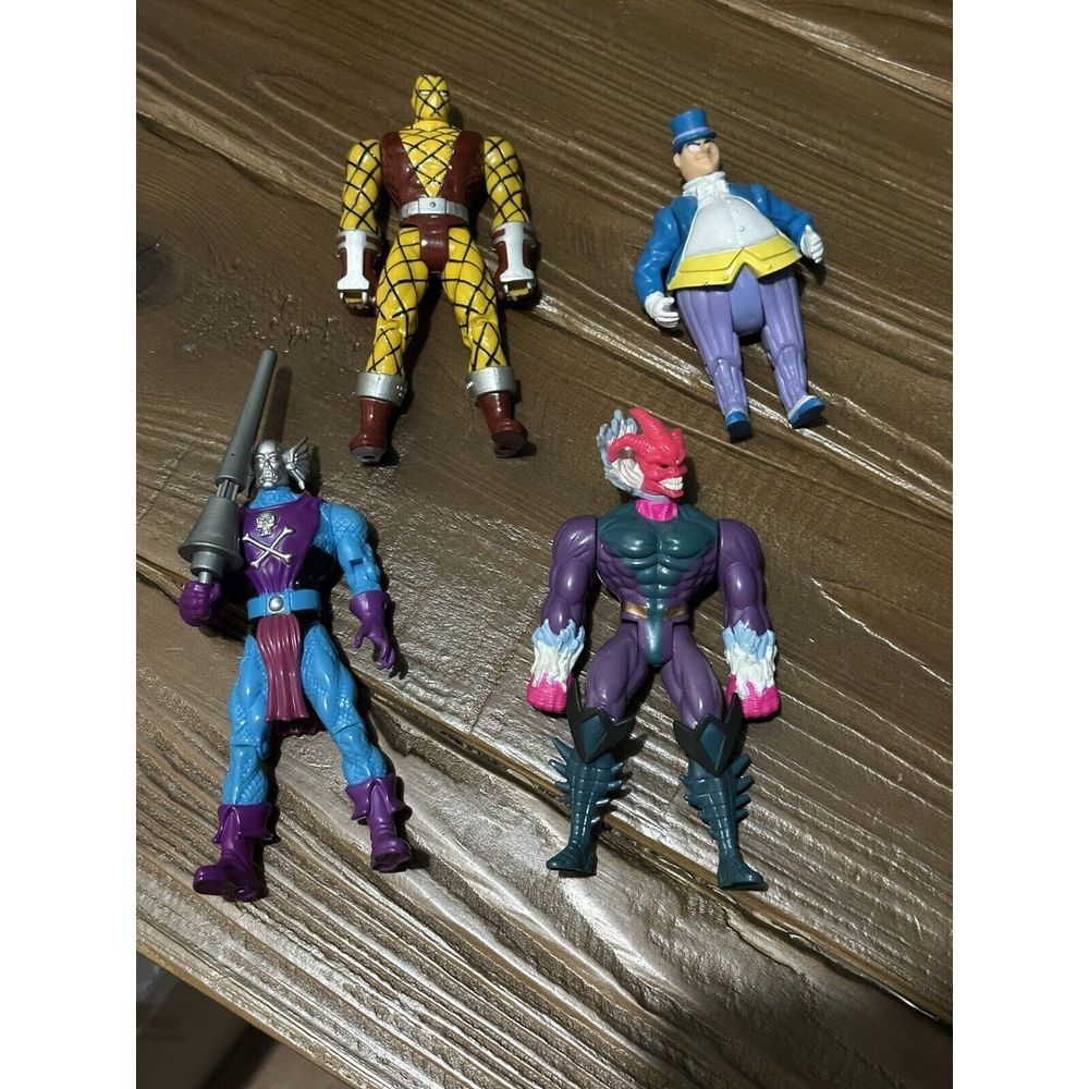 Zarathos, The‎ Penguin, Biz Shocker, & Dreadknight  4 Action Figures 5.5 Inches